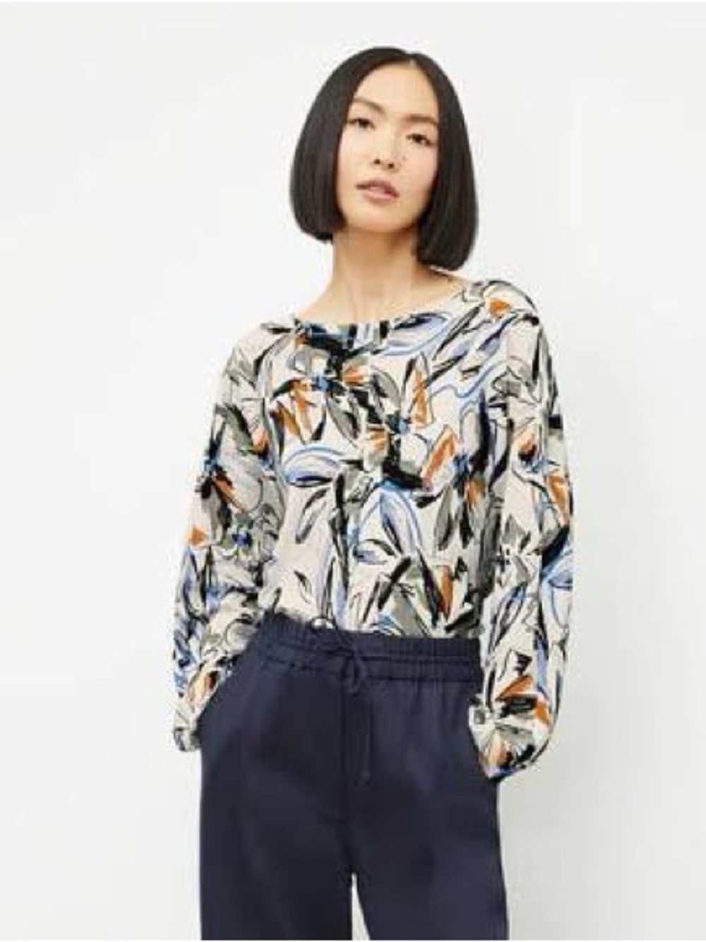MM La Fleur The Wren Washable Silk Floral Blouse